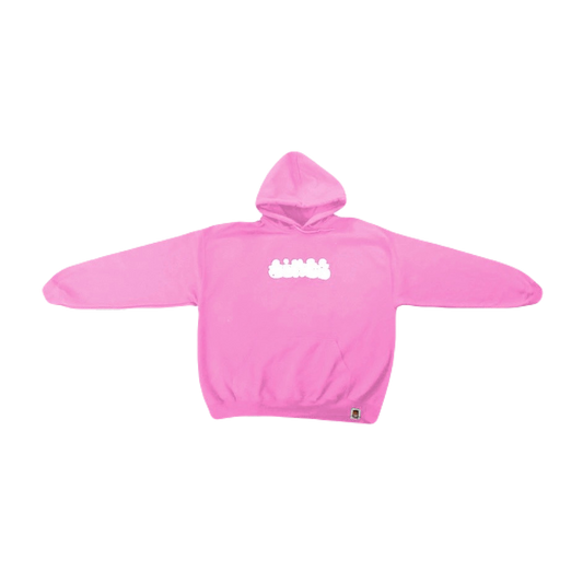 'dimps' UV Color Changing Puff Print Hoodie Pink